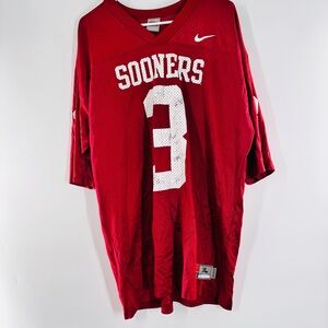 Nike Oklahoma Sooners Red Jersey Size Large